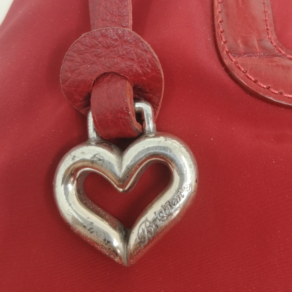 Red Brighton Purse 13"wide 19"tall (includes handle) and 3.5"depth at bottom. - Picture 3 of 8